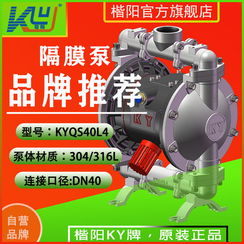 KYQS40L6不銹鋼316L氣動(dòng)隔膜泵4