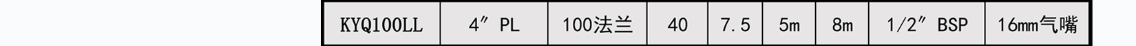 KYQ100鋁合金氣動隔膜泵詳細(xì)參數(shù)